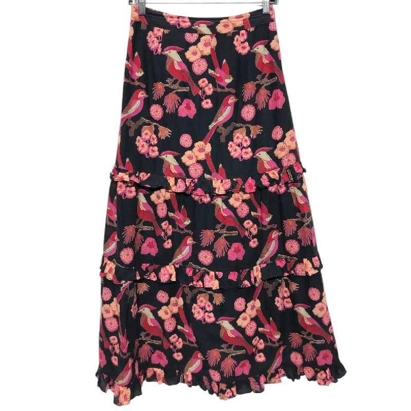 Skirt Maxi By Cmb In Black & Pink, Size: S