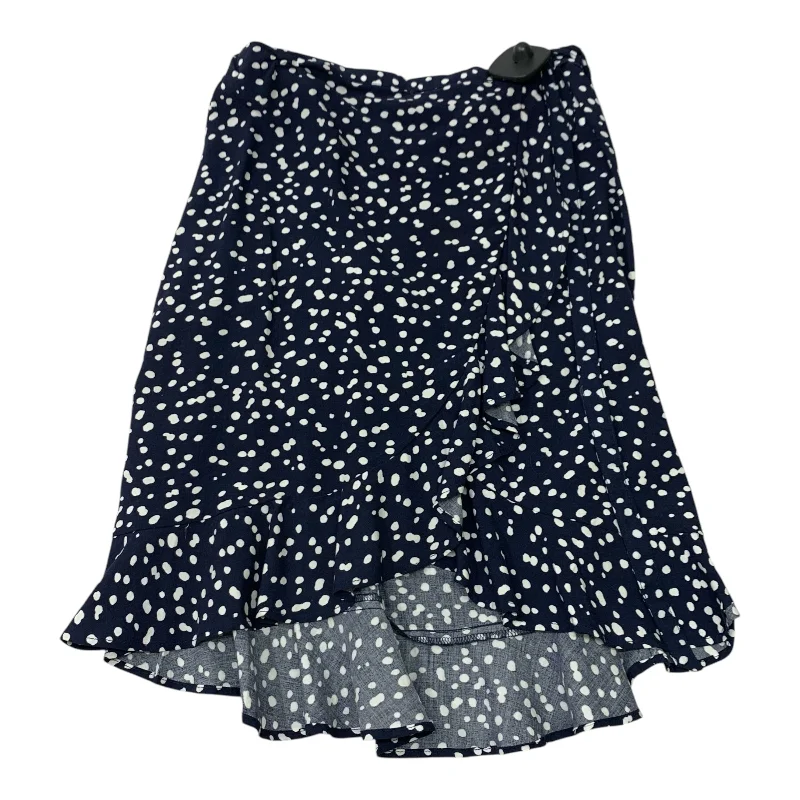 Skirt Mini & Short By J. Crew In Blue & White, Size: Xxs