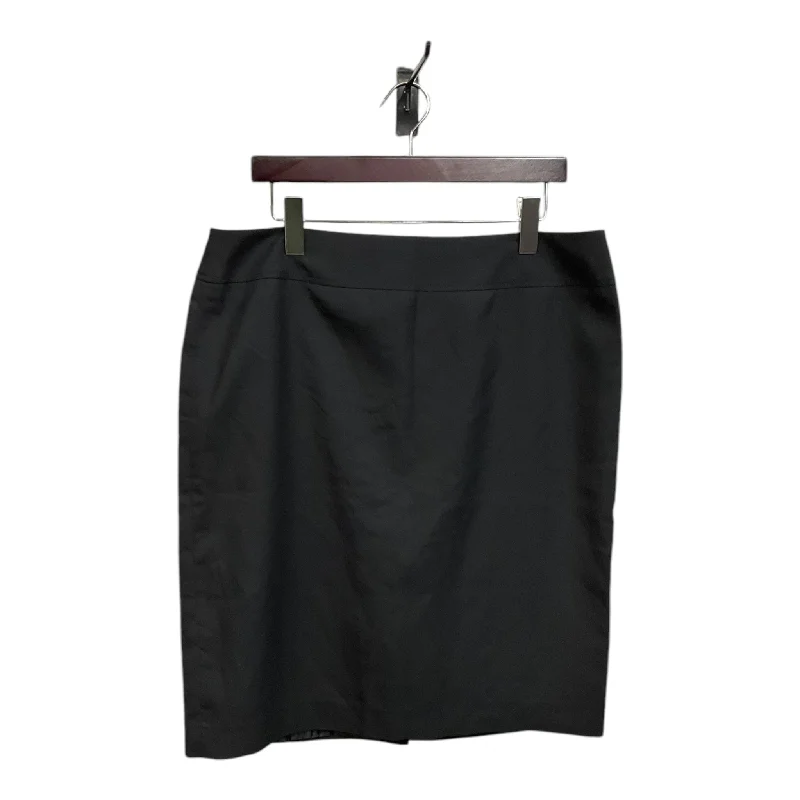 Skirt Midi By Kasper In Black, Size: Xl