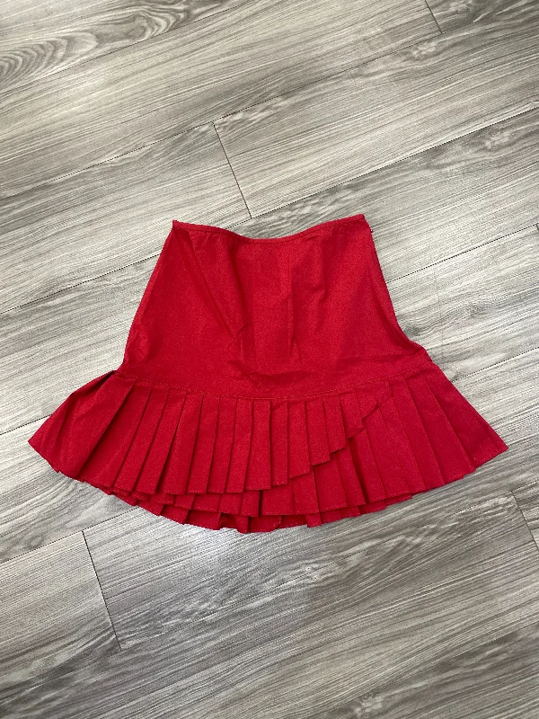 Skirt Mini & Short By Loft In Red, Size: 4