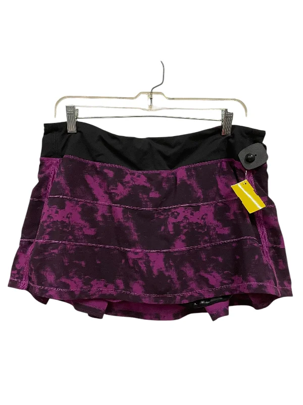 Athletic Skirt By Lululemon In Purple, Size: 12