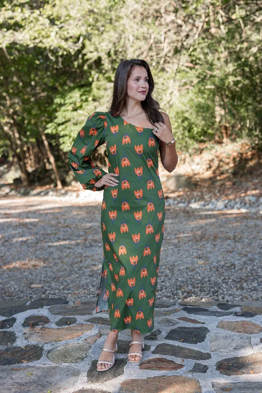 Poppy Perfect Olive Maxi Dress