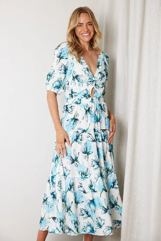 Ashlan Dress - Blue Floral