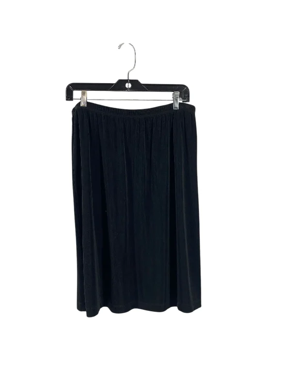 Skirt Midi By Chicos In Black, Size: L