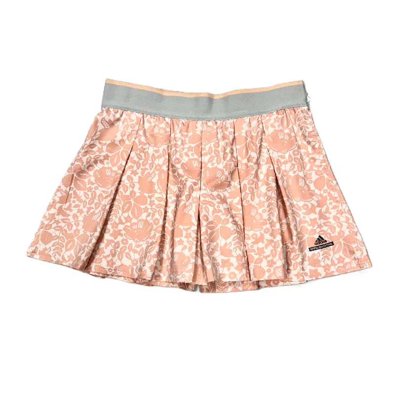 Skirt Designer By Stella Mccartney In Cream & Pink, Size: L