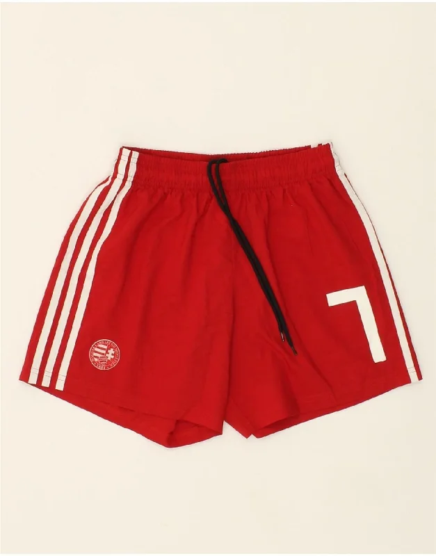 ADIDAS Womens Climalite Graphic Sport Shorts UK 4/6 XS Red Polyester