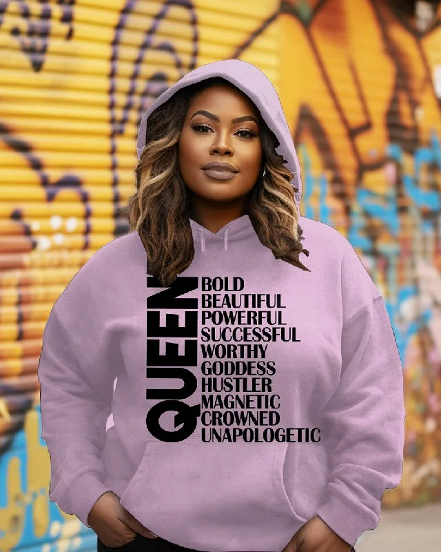 Queen Adjectives Women's Long Sleeves Hoodie