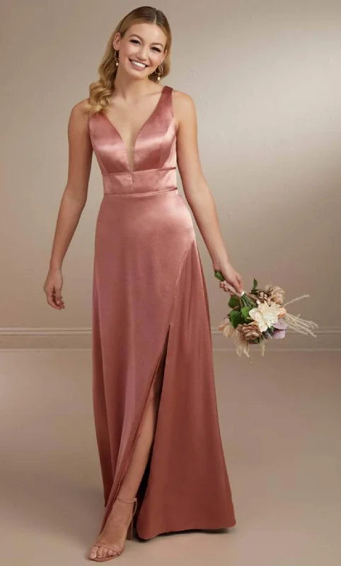 Christina Wu Celebration 22160 - Plunging V-Neck Satin Evening Gown