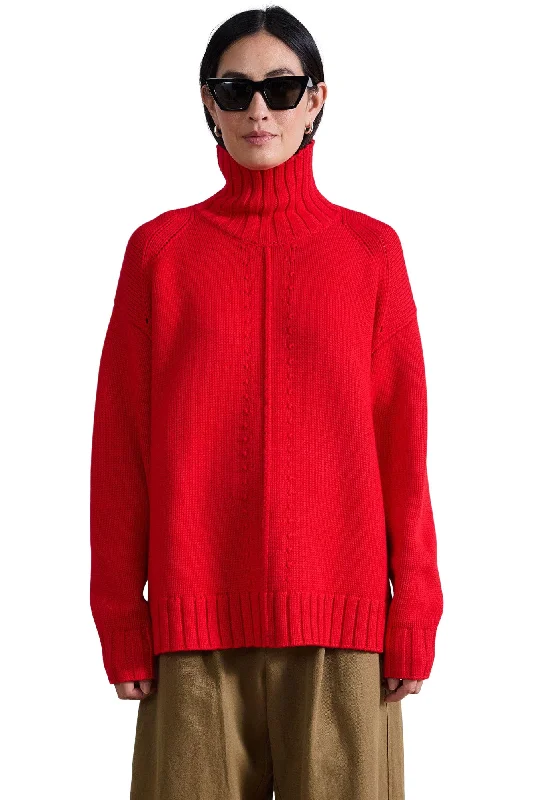 Apiece Apart Ida Turtleneck in Dragon Fruit