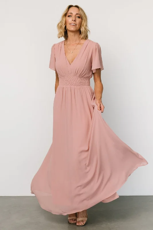 Birdie Maxi Dress | Blush