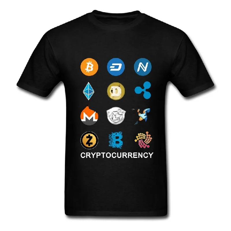 Cryptocurrency | Iota | Ethereum | Bitcoin | Monero | Litecoin | Ripple | Custom Short Sleeve T-shirt