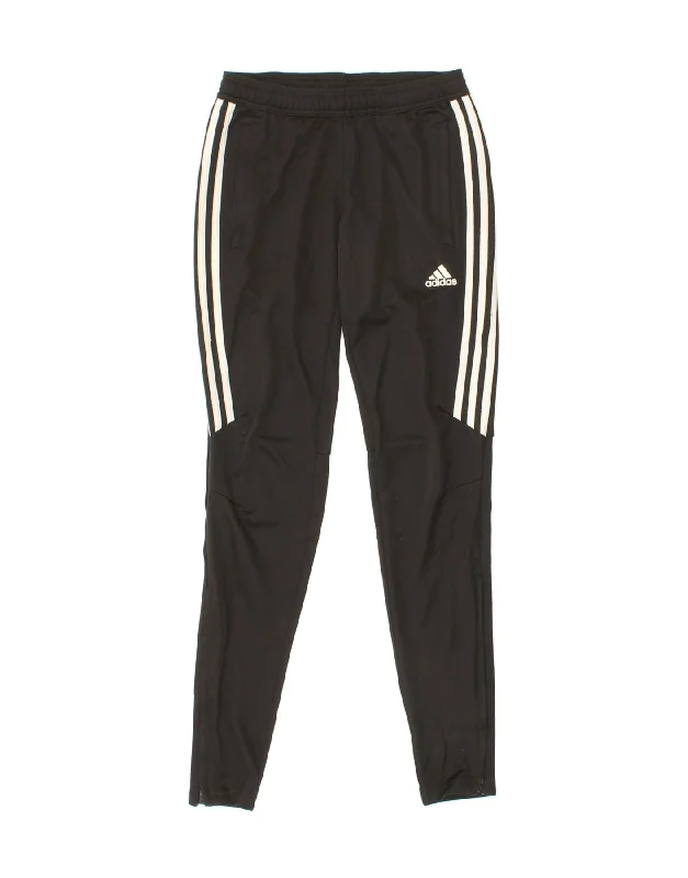 ADIDAS Womens Climacool Tracksuit Trousers UK 4/6 XS Black Polyester