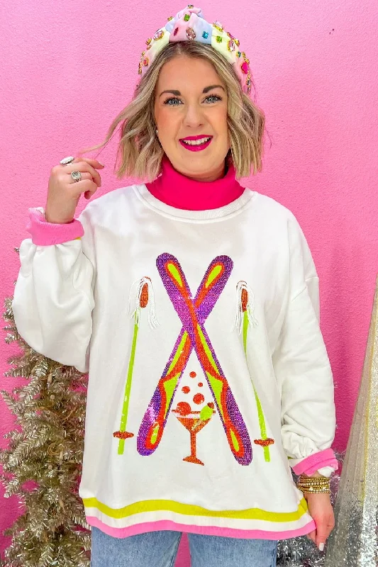 Crossing Ski & Cocktail Sweatshirt - White