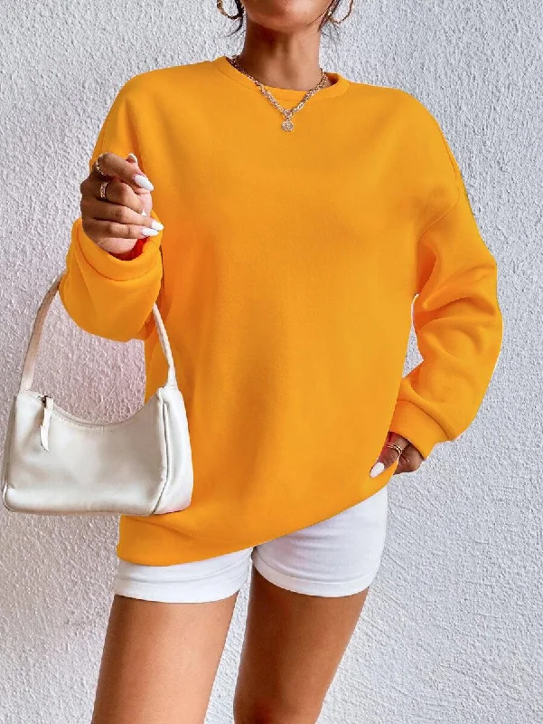 Women's Oversized Sweatshirt Mustard