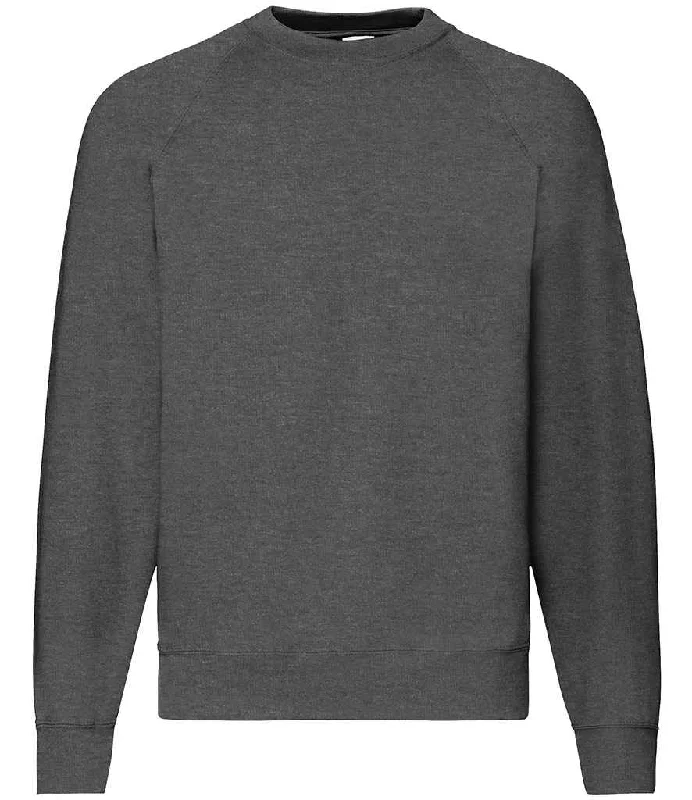 Fruit of the Loom Classic Raglan Sweatshirt | Dark Heather