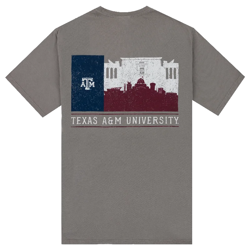 Texas A&M University Silhouette Flag T-Shirt