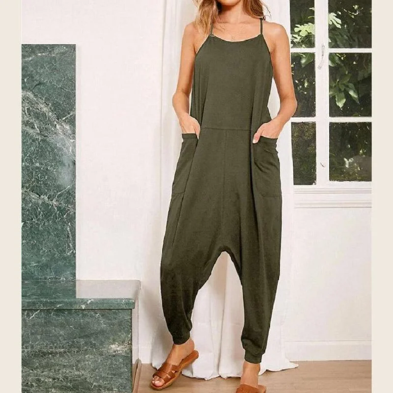 Fashion Casual Women Harem Rompers