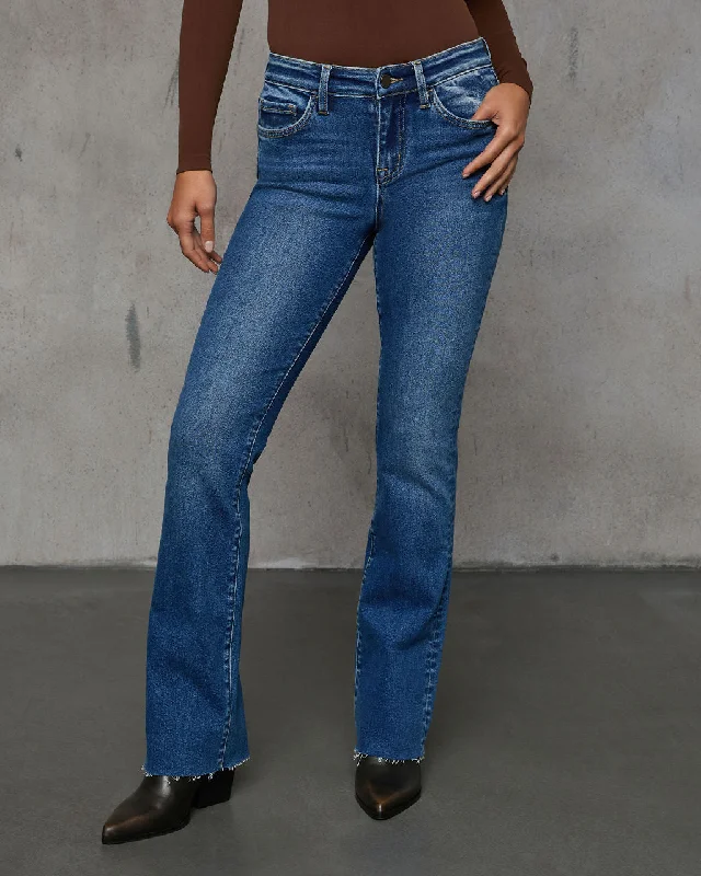 Nicolete Mid Rise Bootcut Jeans