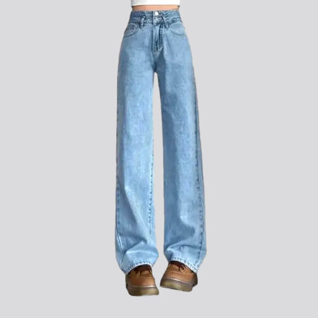 Street wide-leg jeans for women