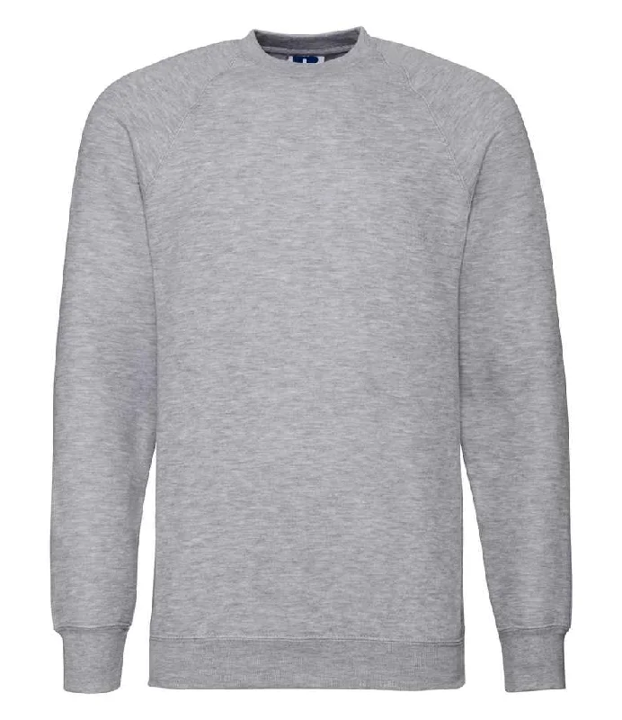 Russell Raglan Sweatshirt | Light Oxford