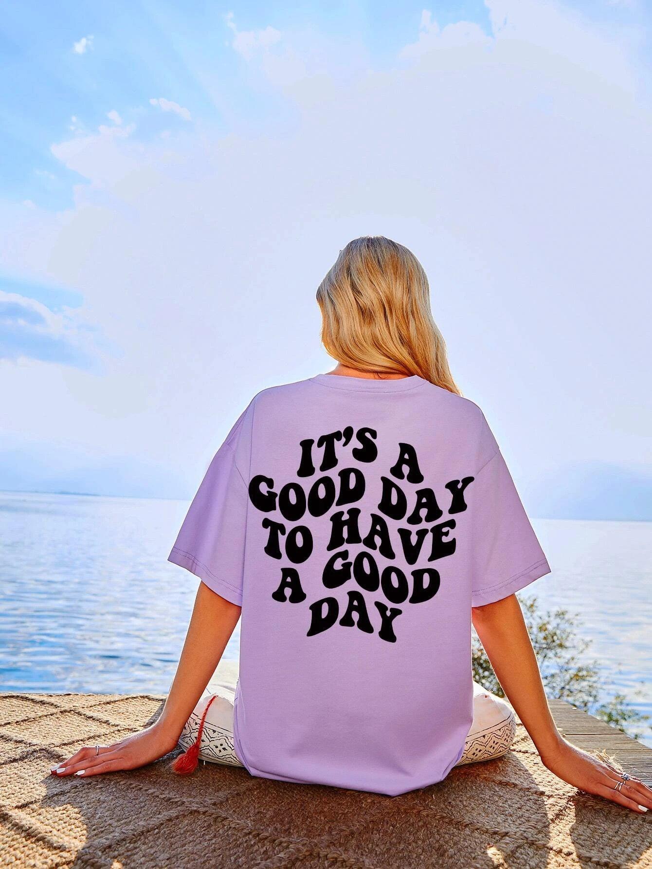 Womens Unisex Over Size Printed Purple Color Tshirts