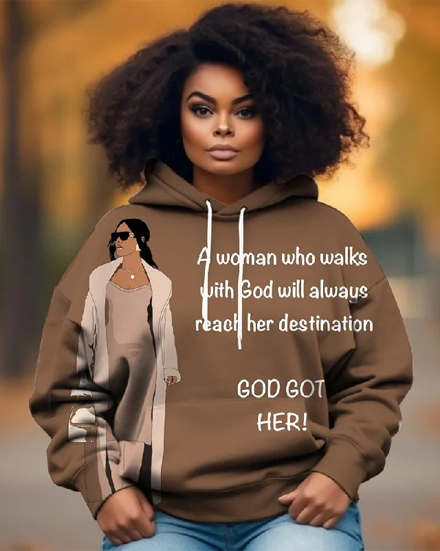 A Woman Who Walk...Long-sleeved Hoodie