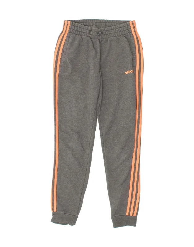 ADIDAS Womens Tracksuit Trousers Joggers UK 8/10 Small Grey