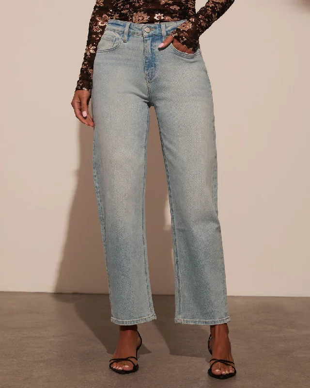 Damson High Rise Barrel Jeans