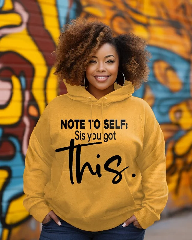 Note to Self Sis Long-sleeved Hoodie