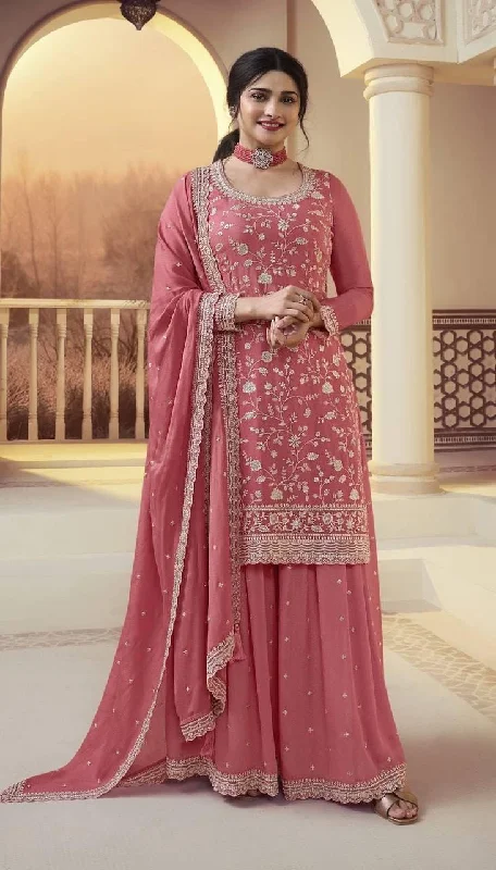 KD 1440 Designer Tibby Silk Palazzo Suit