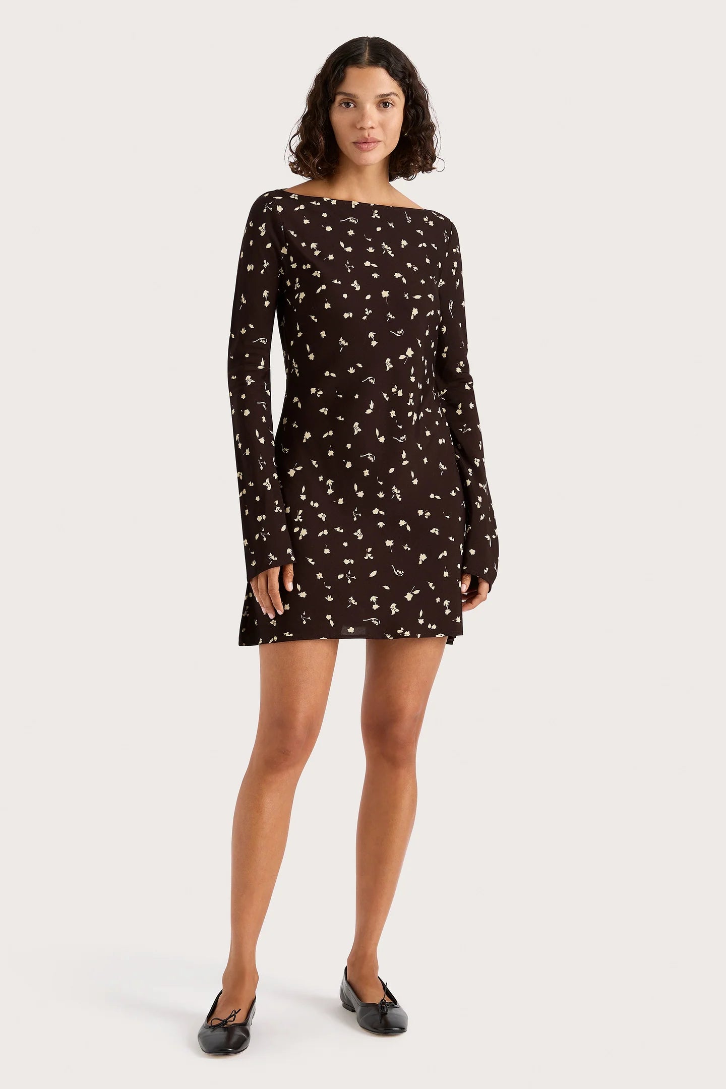 Lilou Mini Dress - Clove Brown