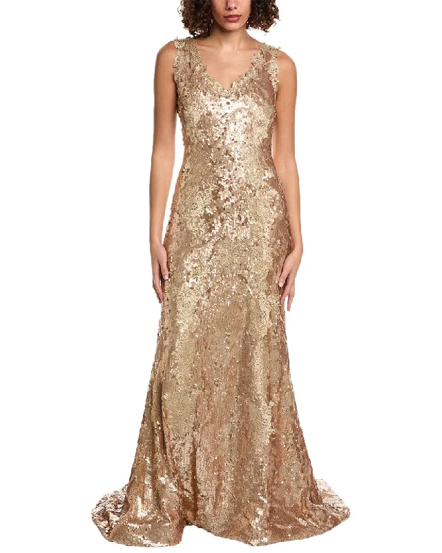 Rene by Rene Ruiz Sequin Gown