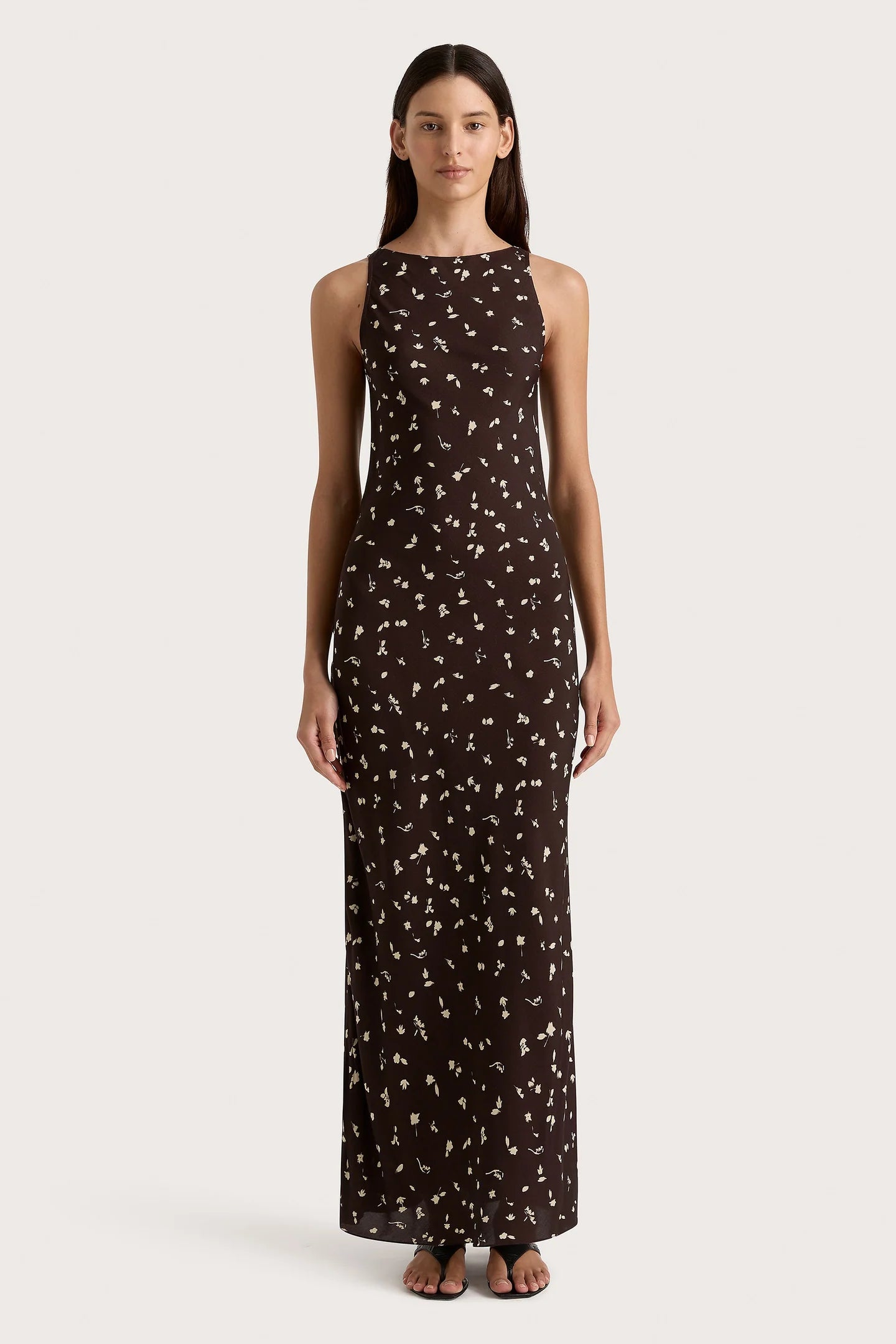 Silya Maxi Dress - Clover Brown