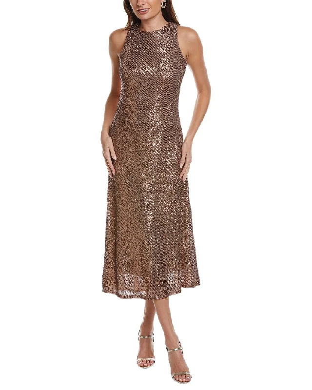 Taylor Sequin Sleeveless Maxi Dress