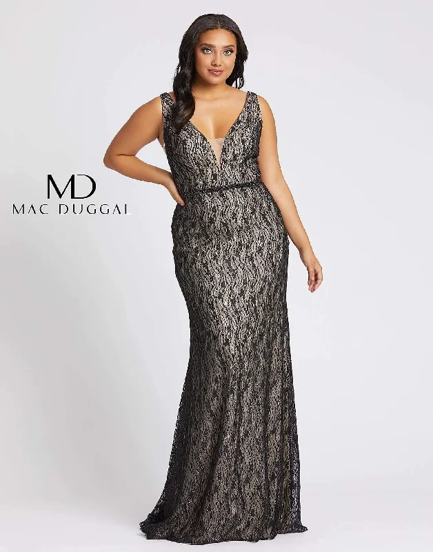 Mac Duggal 48995 Fabulouss Plus Size Long Prom Dress